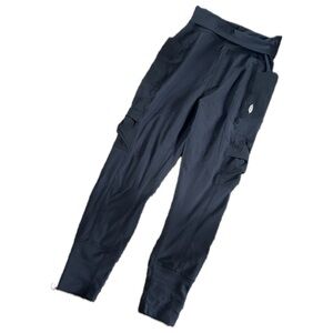 Women’s FP Movement ribbed black cargo joggers